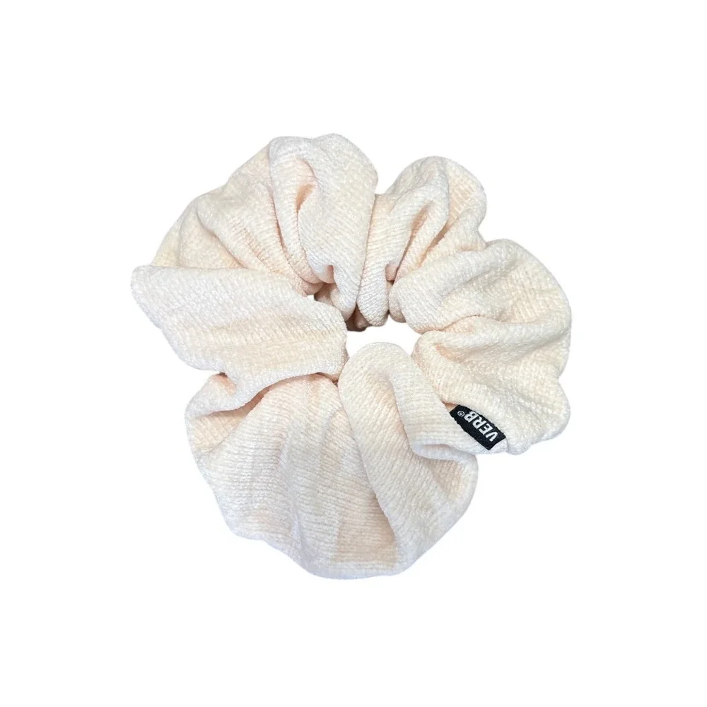 VERB Hair Care Cream Ribbed Corduroy Velvet Feel Oversized‎ Scrunchie OS